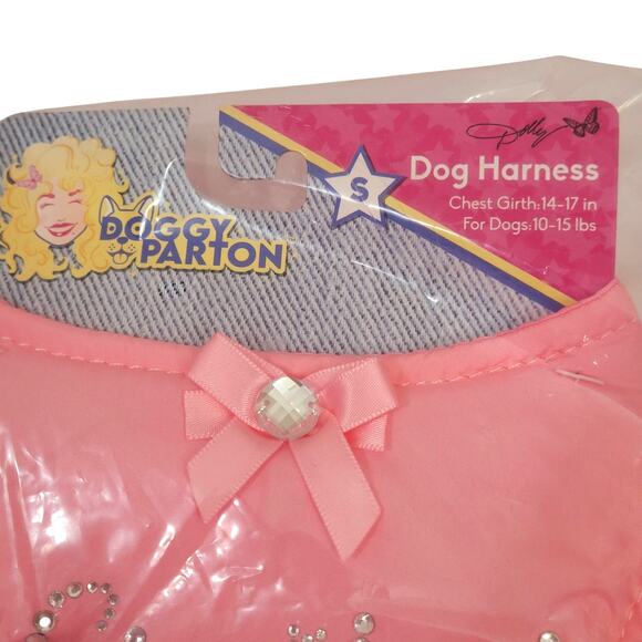 Doggy Parton Pink Spoiled Dog Harness Dress Small 10-15 lbs NEW NIP Butterfly - Picture 3 of 5